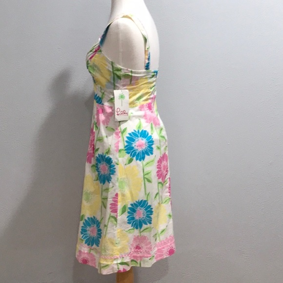 LILLY PULITZER VINTAGE KINSEY DRESS WHITE CABANA 4 - Picture 3 of 8